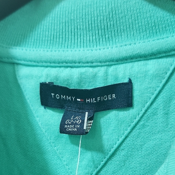 NWT Tommy Hilfiger Blue Dress Girls Sleeve Fitted Polo Shirt - Picture 5 of 8